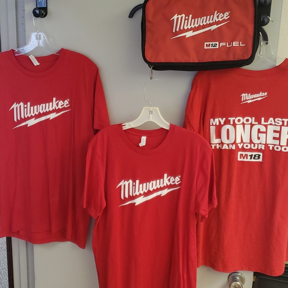 Milwaukee T-shirts and Tool Bag